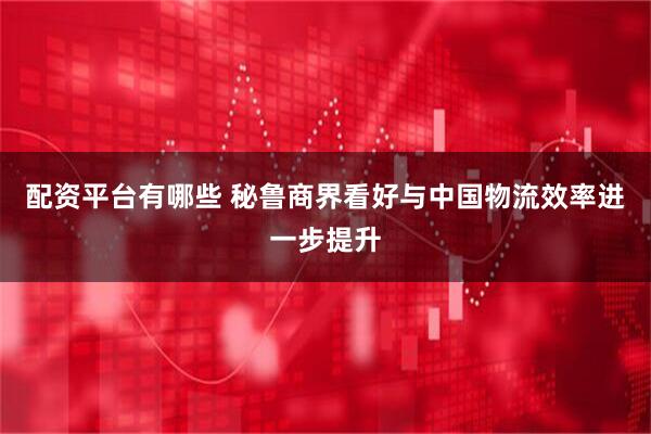 配资平台有哪些 秘鲁商界看好与中国物流效率进一步提升